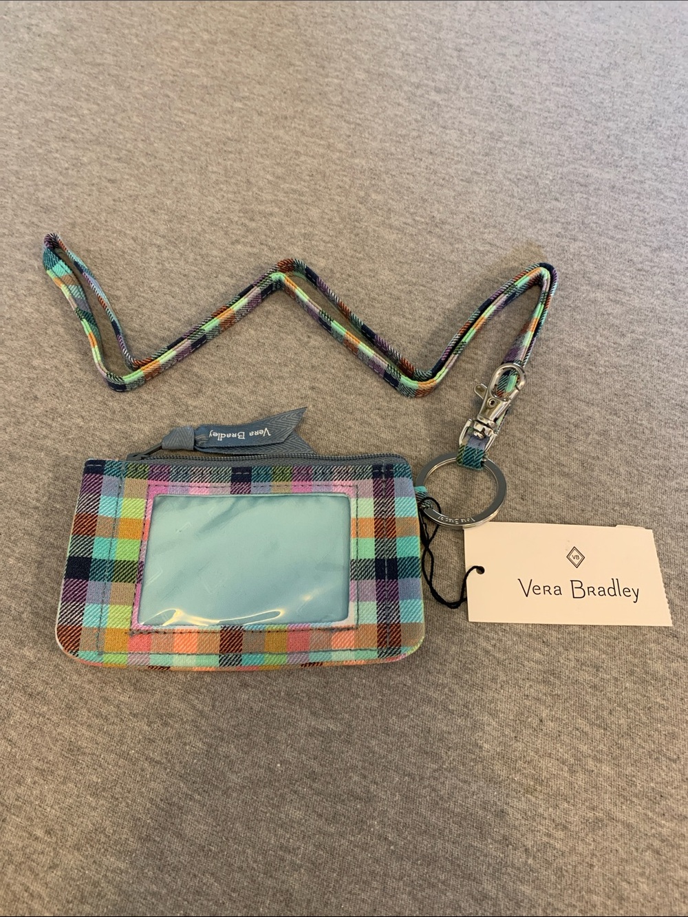 NWT Vera Bradly zip ID & landyard